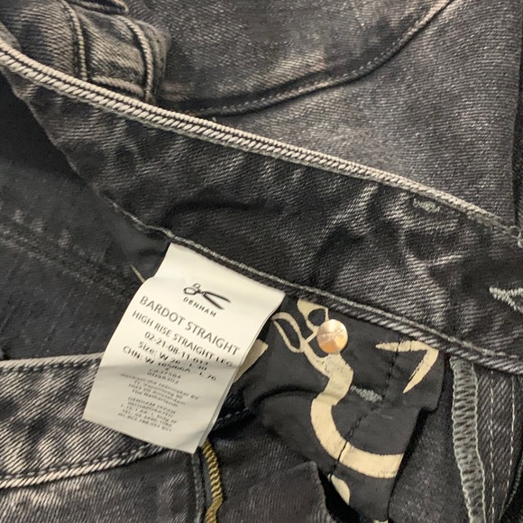 26 / DENHAM HIGH RISE STRAIGHT LEG JEANS - Picture 6 of 7